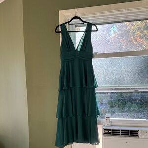 Lulu Elegant Green Sleeveless Dress